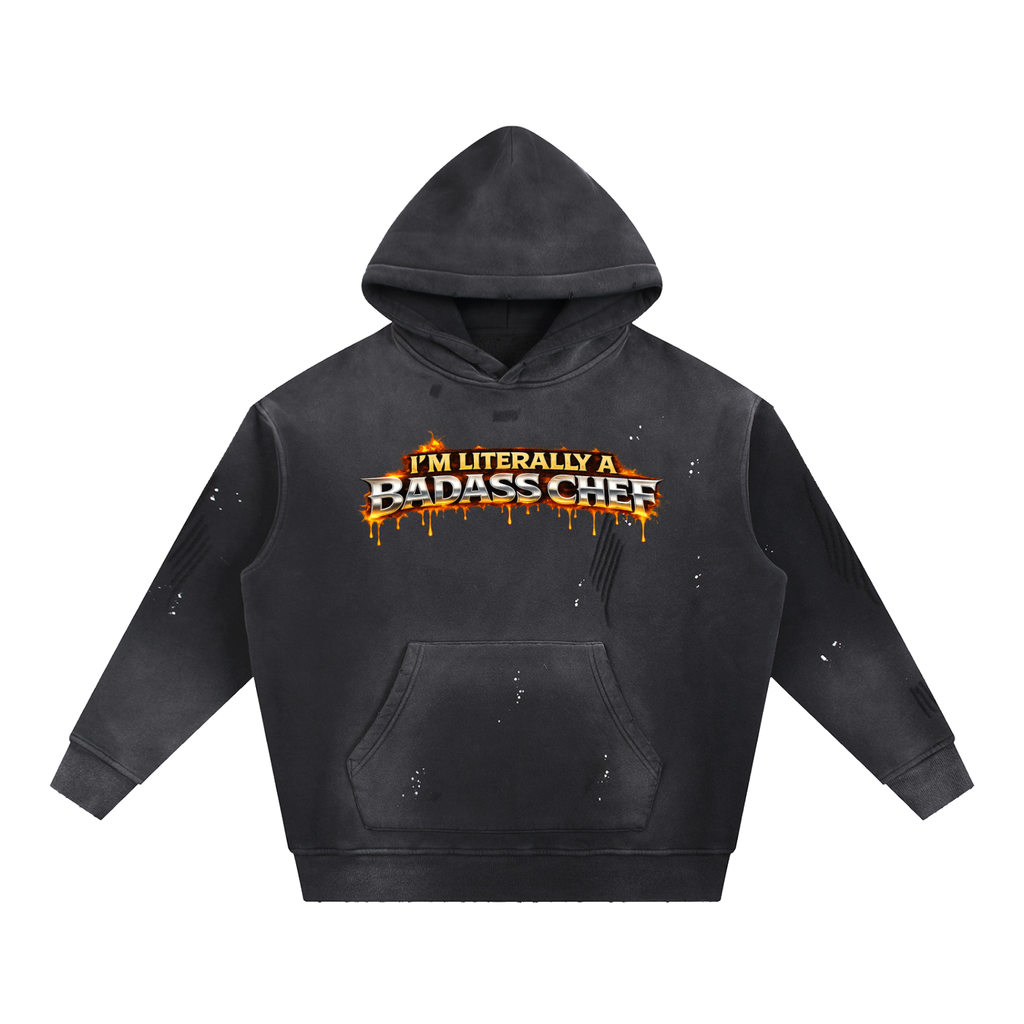 Badass Chef Flame Hoodie